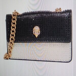 Kurt Geiger Black and Gold Mini Bag